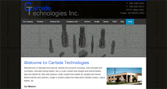 Desktop Screenshot of carbidetechnologies.com